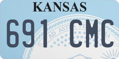 KS license plate 691CMC