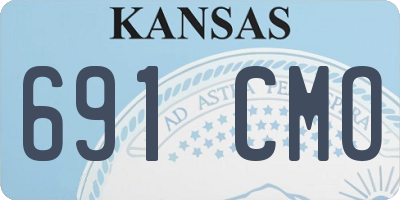 KS license plate 691CMO
