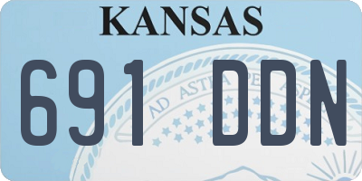 KS license plate 691DDN