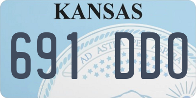 KS license plate 691DDO