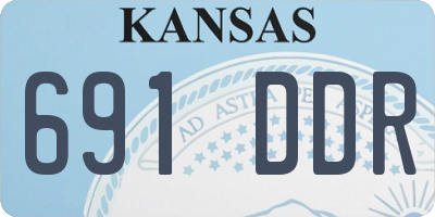 KS license plate 691DDR