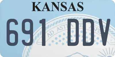 KS license plate 691DDV