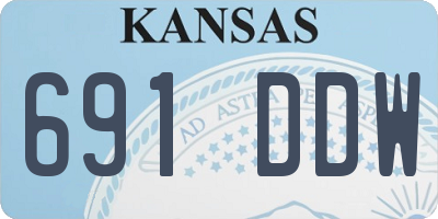 KS license plate 691DDW
