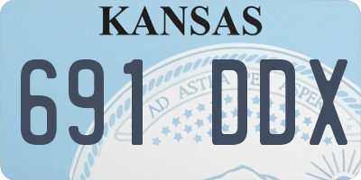 KS license plate 691DDX