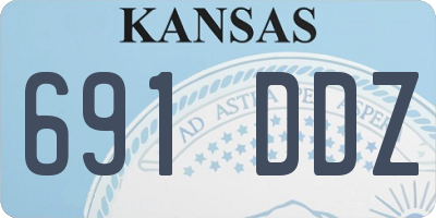 KS license plate 691DDZ