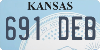 KS license plate 691DEB