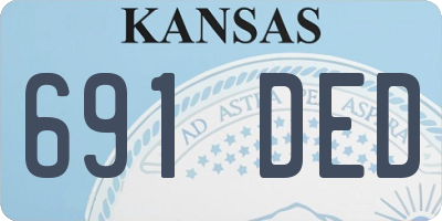 KS license plate 691DED