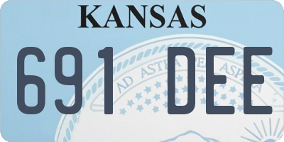 KS license plate 691DEE