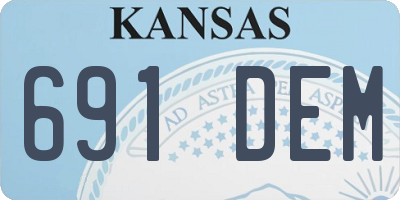 KS license plate 691DEM