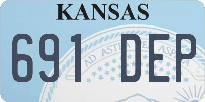 KS license plate 691DEP