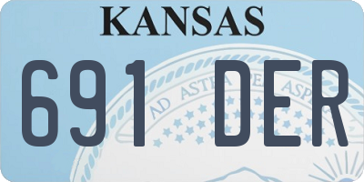 KS license plate 691DER