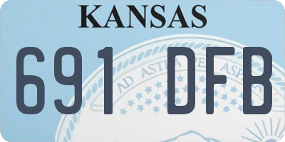 KS license plate 691DFB