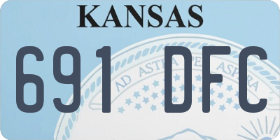 KS license plate 691DFC