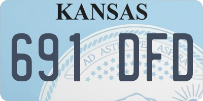 KS license plate 691DFD