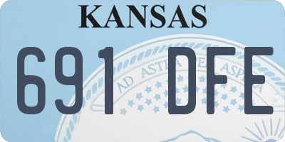 KS license plate 691DFE