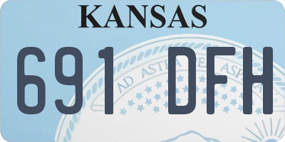 KS license plate 691DFH