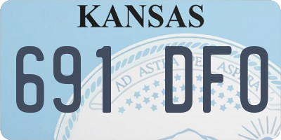 KS license plate 691DFO