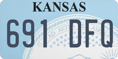 KS license plate 691DFQ