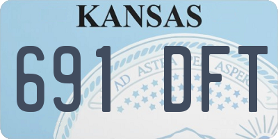 KS license plate 691DFT