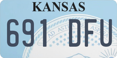 KS license plate 691DFU