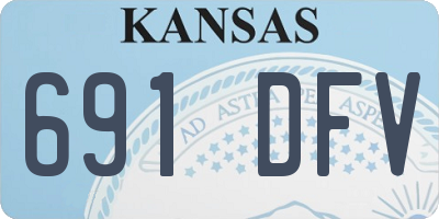 KS license plate 691DFV