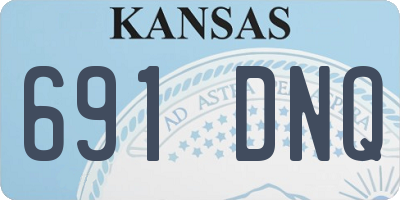 KS license plate 691DNQ