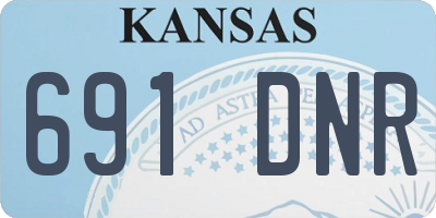 KS license plate 691DNR