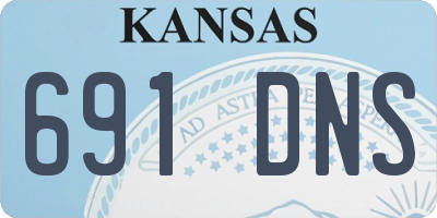 KS license plate 691DNS