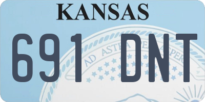 KS license plate 691DNT