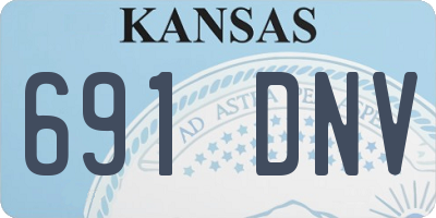 KS license plate 691DNV