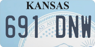 KS license plate 691DNW