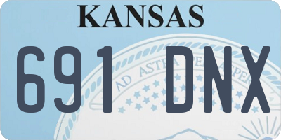 KS license plate 691DNX