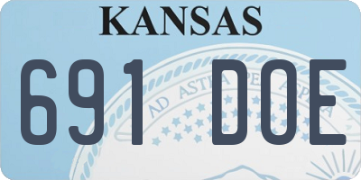 KS license plate 691DOE