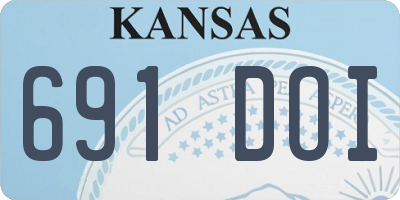 KS license plate 691DOI