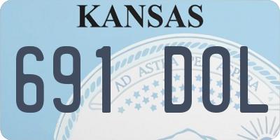 KS license plate 691DOL