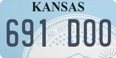 KS license plate 691DOO