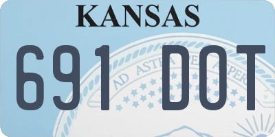 KS license plate 691DOT