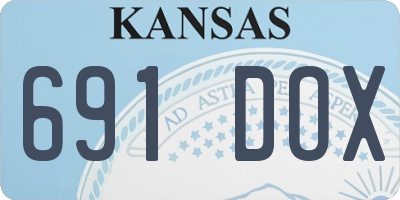 KS license plate 691DOX