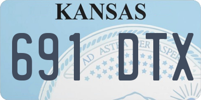 KS license plate 691DTX