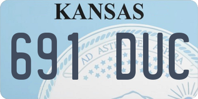KS license plate 691DUC