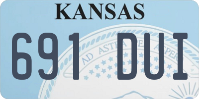 KS license plate 691DUI
