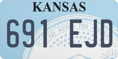 KS license plate 691EJD