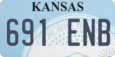 KS license plate 691ENB