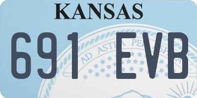 KS license plate 691EVB