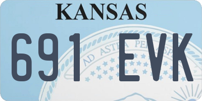 KS license plate 691EVK