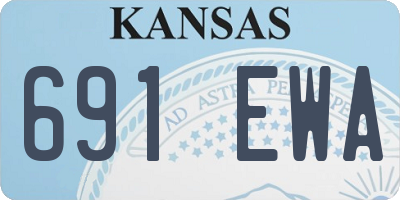 KS license plate 691EWA