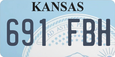 KS license plate 691FBH