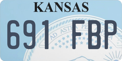 KS license plate 691FBP