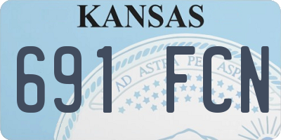 KS license plate 691FCN