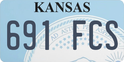 KS license plate 691FCS